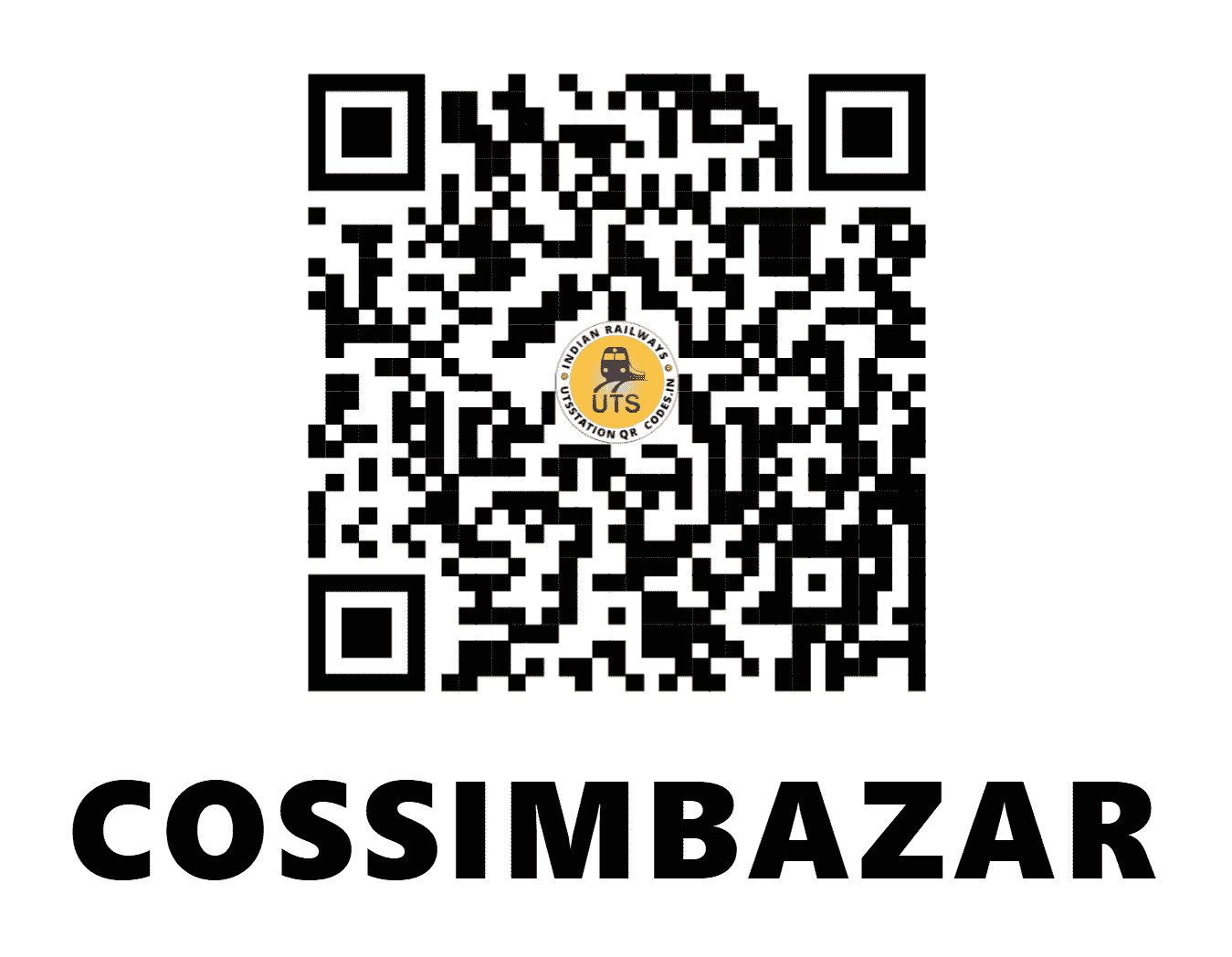 UTS QR Code for COSSIMBAZAR - CSZ - ER (WEST BENGAL)